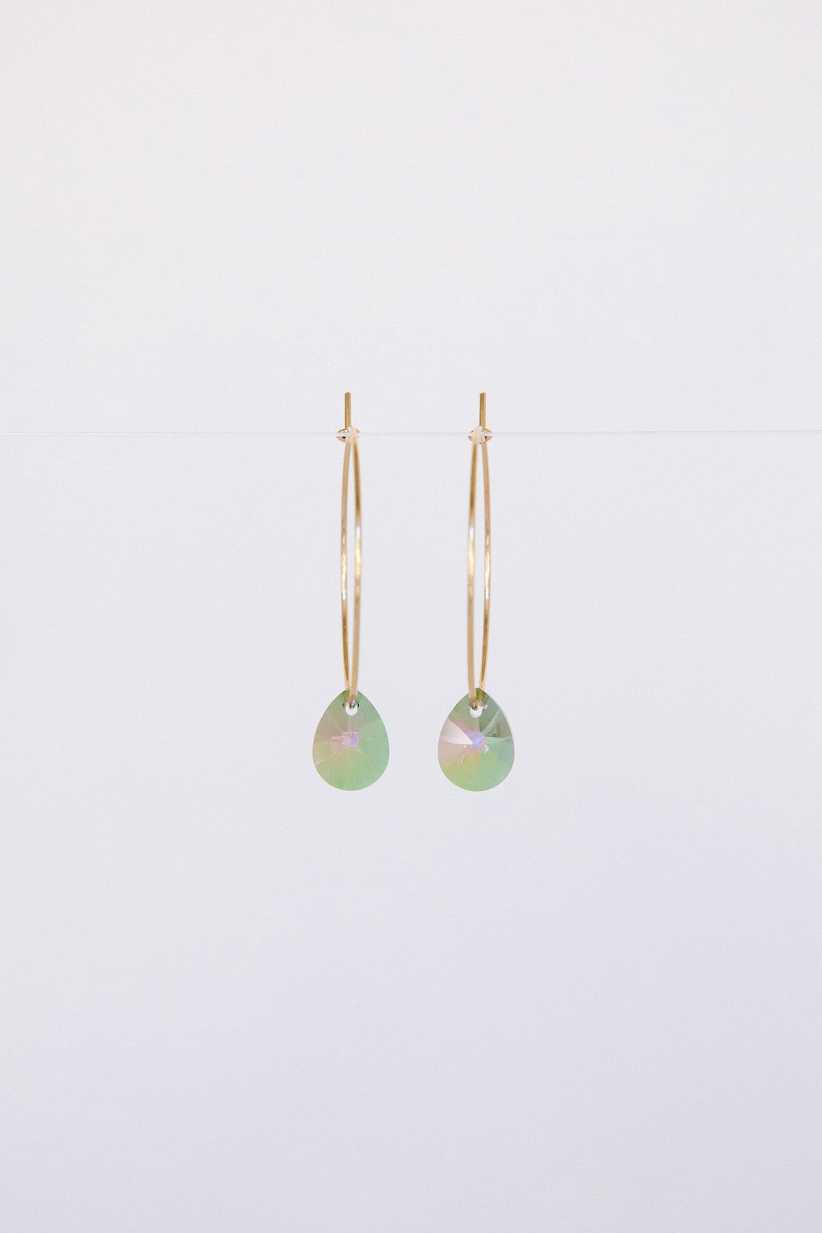 Iridescence Large Petal Earrings by Abacus Row Handmade Jewelry