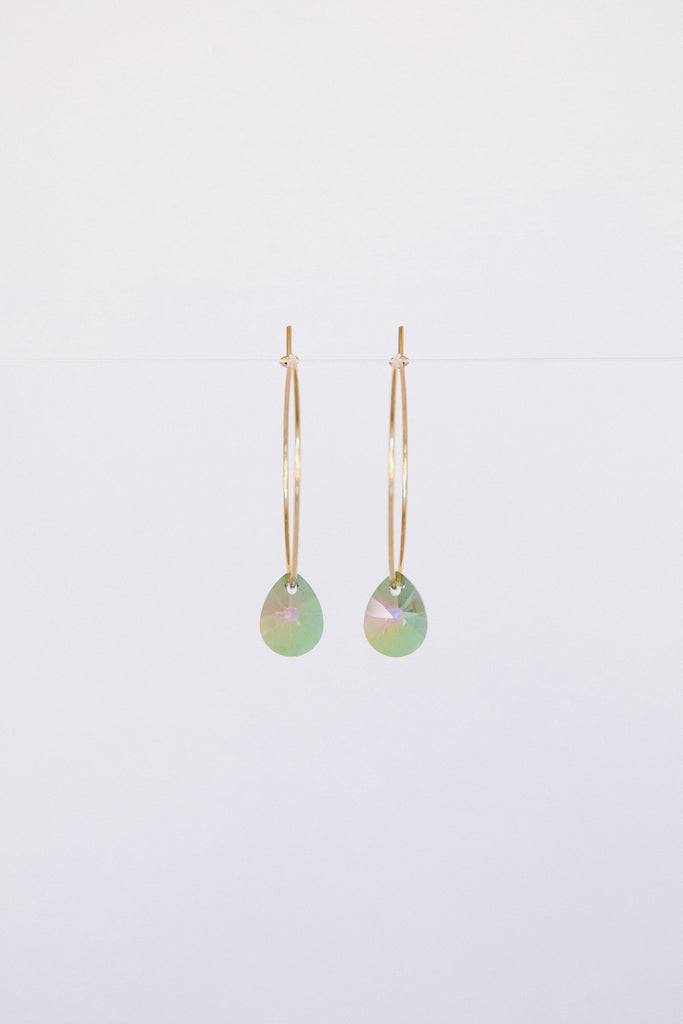 Iridescence Large Petal Earrings by Abacus Row Handmade Jewelry