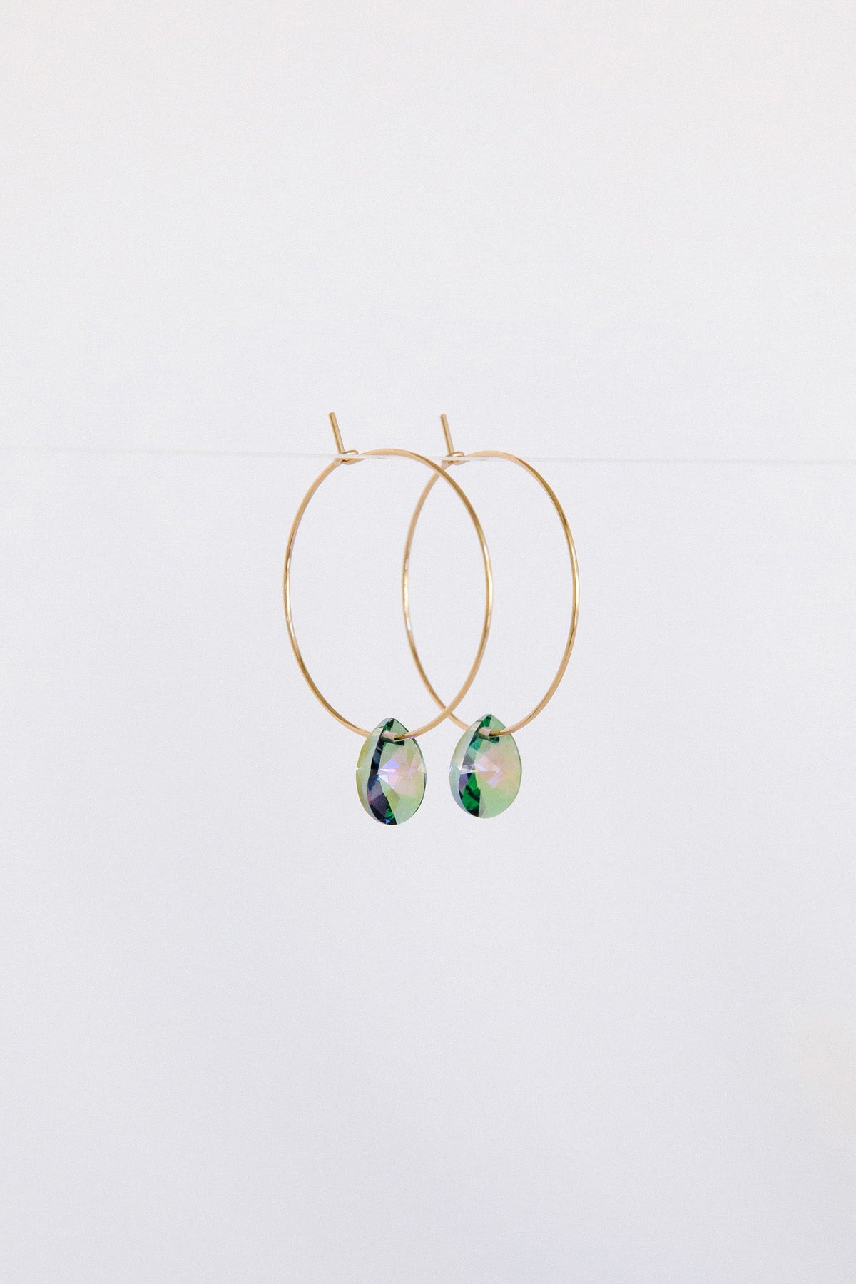 Iridescence Large Petal Earrings by Abacus Row Handmade Jewelry