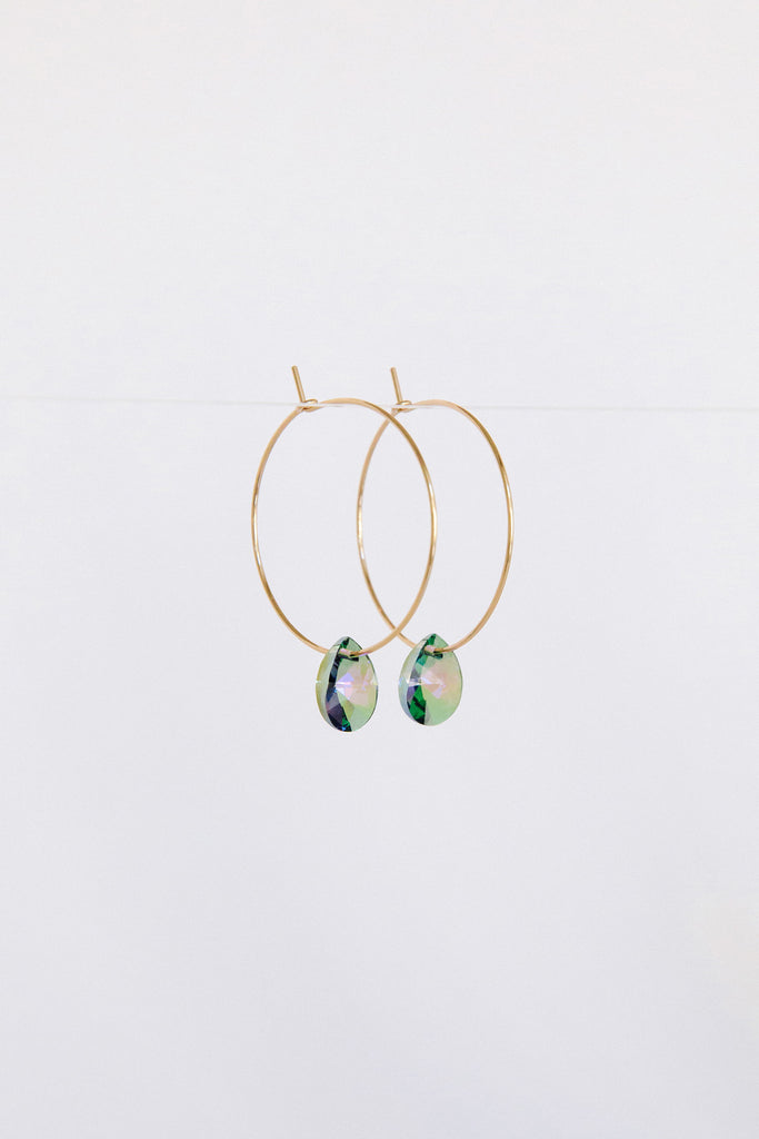Iridescence Large Petal Earrings by Abacus Row Handmade Jewelry