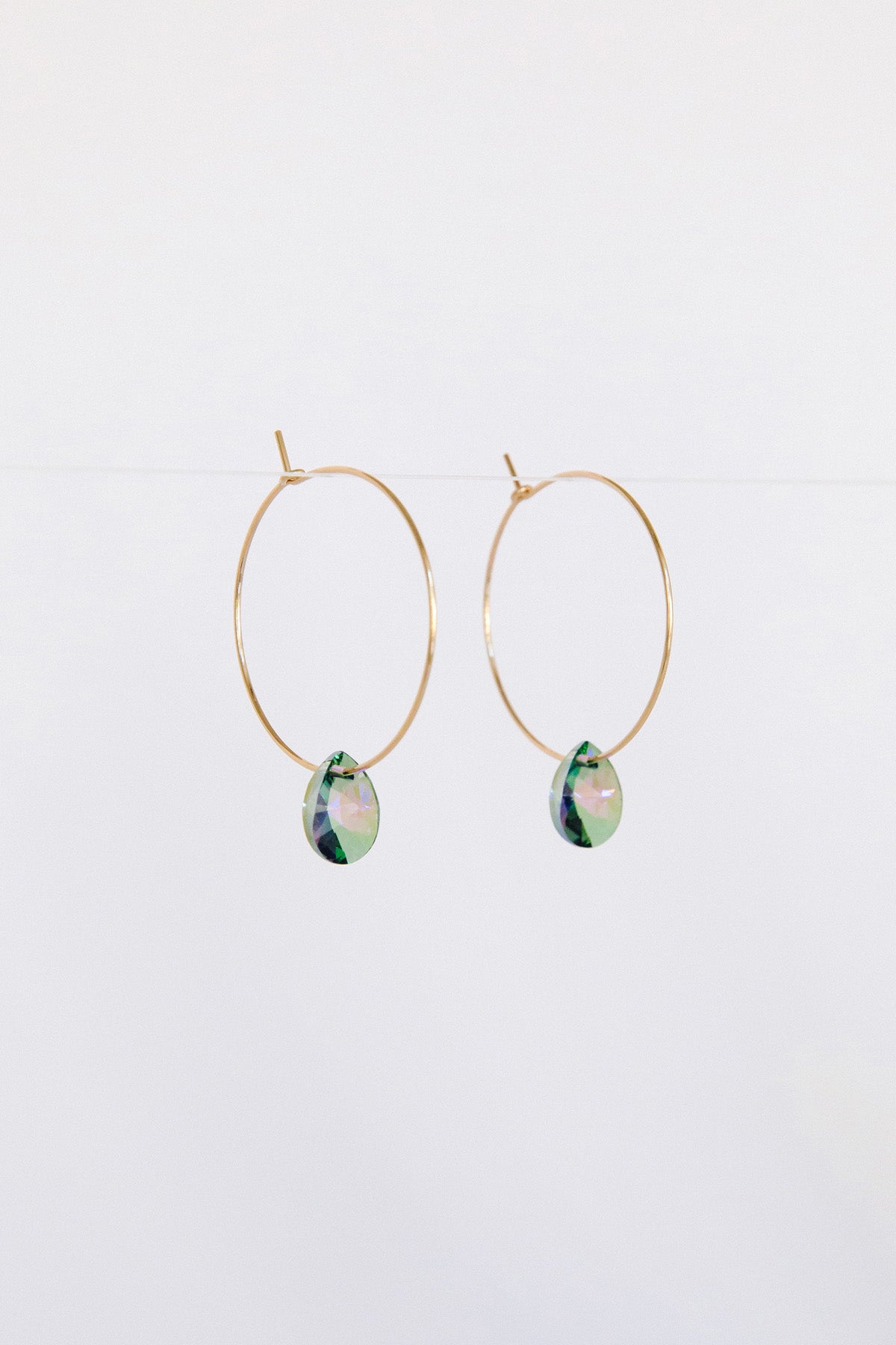Iridescence Large Petal Earrings by Abacus Row Handmade Jewelry