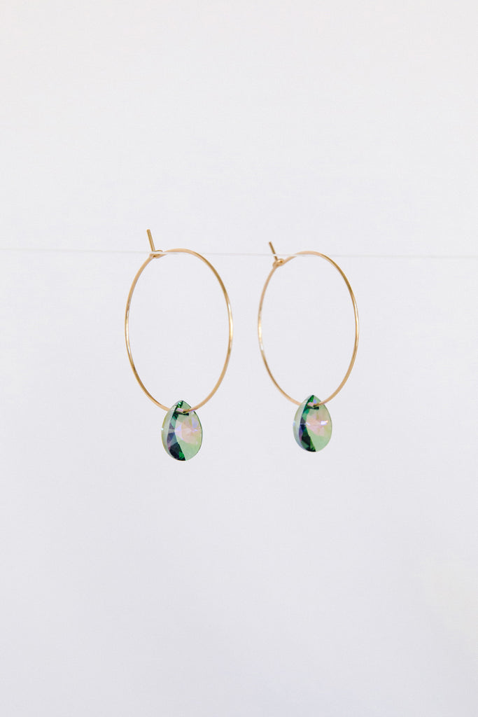 Iridescence Large Petal Earrings by Abacus Row Handmade Jewelry