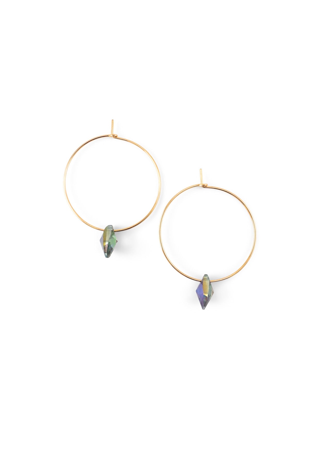 Iridescence Large Petal Earrings by Abacus Row Handmade Jewelry