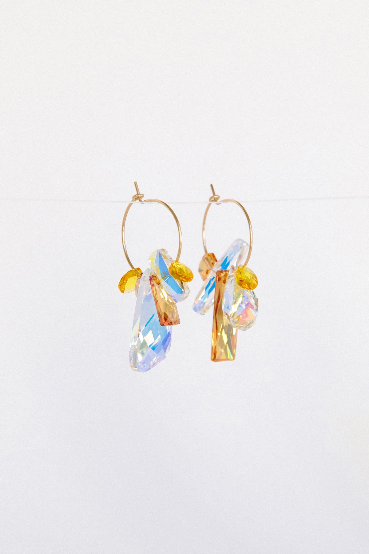 Orchid Earrings by Abacus Row Handmade Jewelry