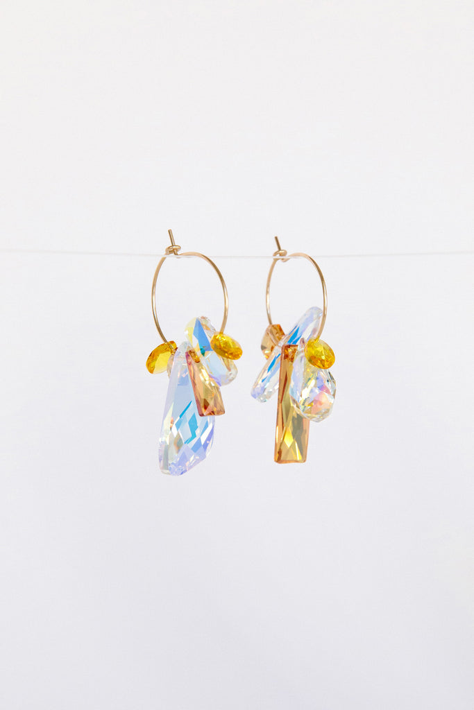 Orchid Earrings by Abacus Row Handmade Jewelry