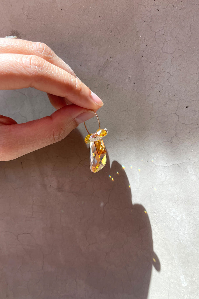 Orchid Earrings by Abacus Row Handmade Jewelry