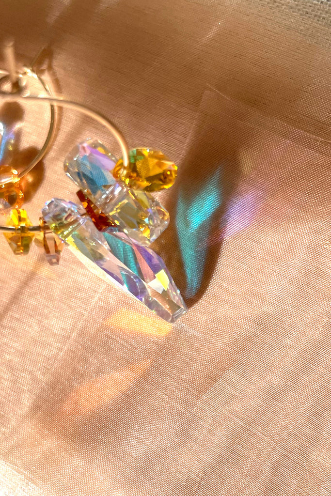 Orchid Earrings by Abacus Row Handmade Jewelry