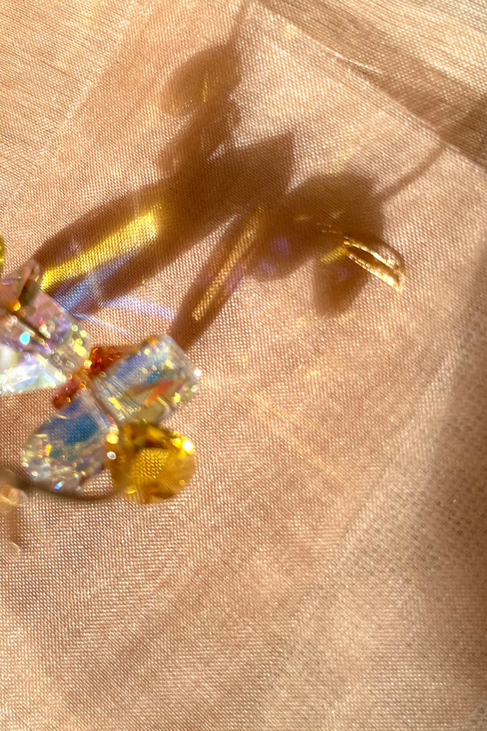 Orchid Earrings by Abacus Row Handmade Jewelry