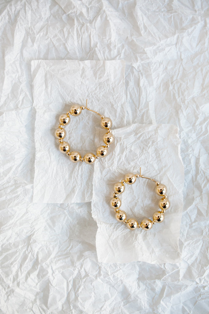 Jiu Jiu Hoop Earrings in the Yuan Yuan Collection by Abacus Row