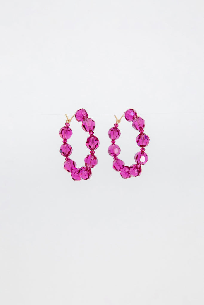 Bougainvillea Jiu Jiu Earrings by Abacus Row Handmade Jewelry