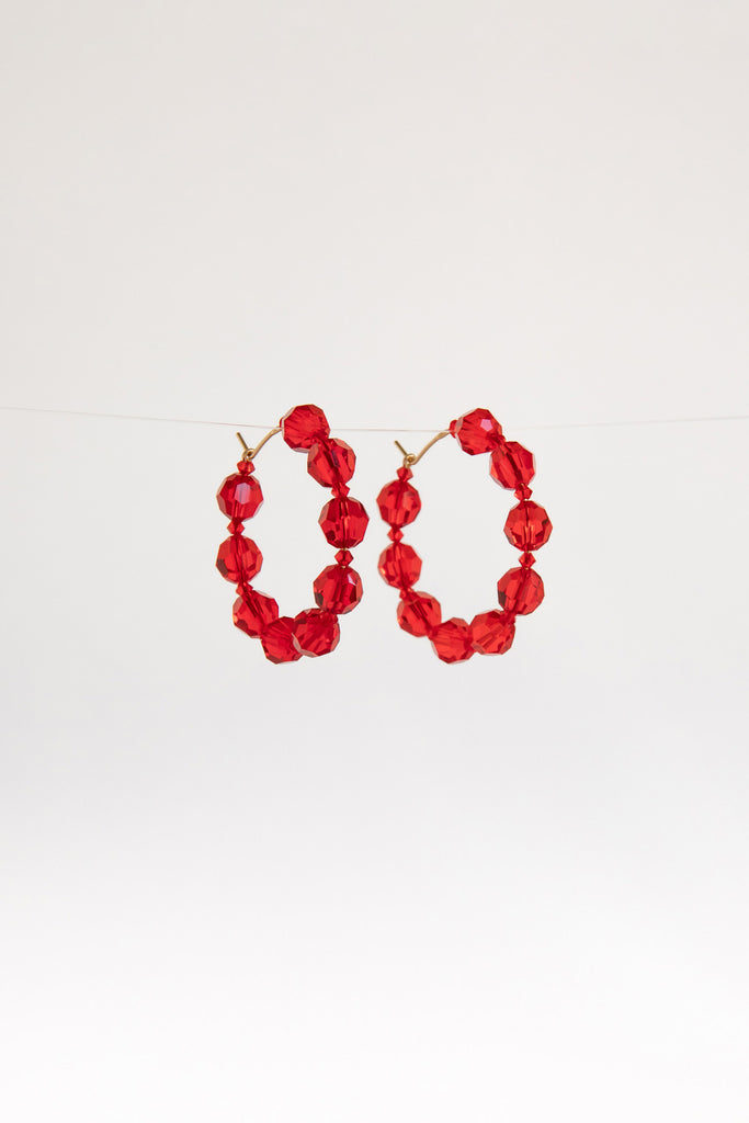 Gladiolus Jiu Jiu Earrings by Abacus Row Lunar Edit Garden Collection
