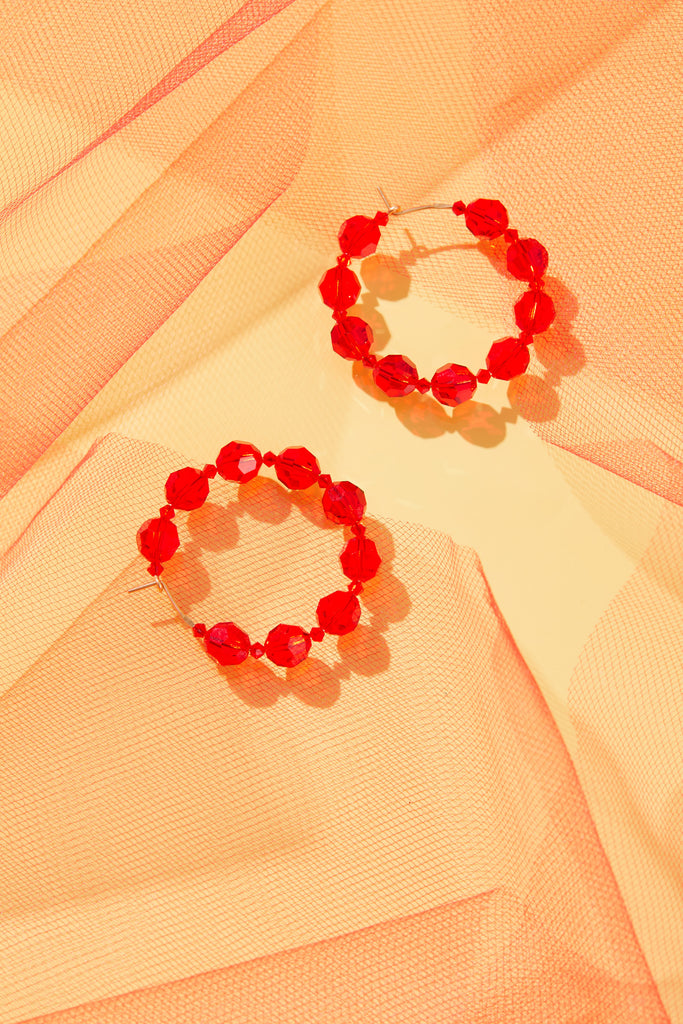 Gladiolus Jiu Jiu Earrings by Abacus Row for Lunar New Year