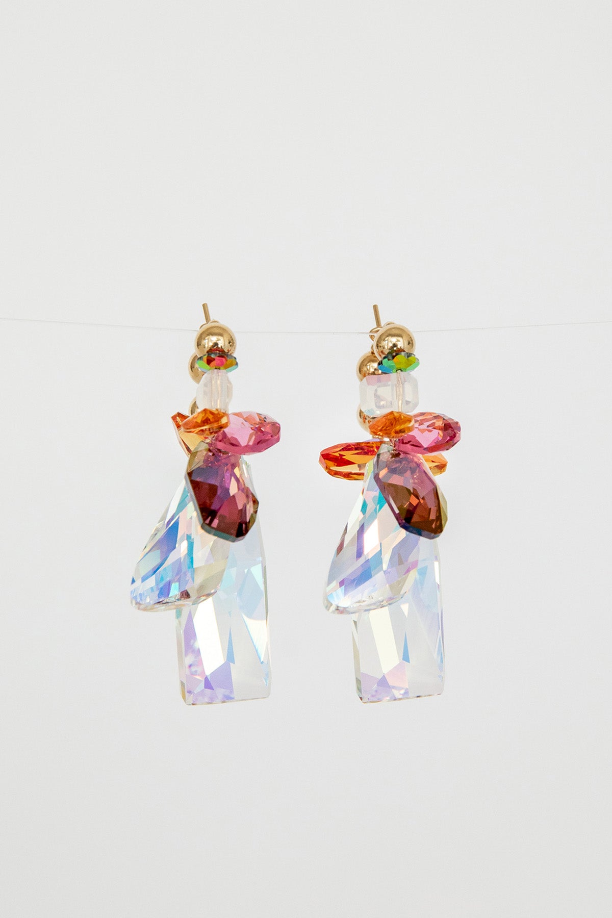 Lantana Earrings No. 2 by Abacus Row Handmade Jewelry