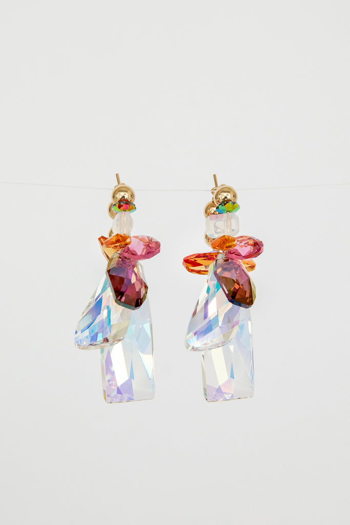 Lantana Earrings No. 2 by Abacus Row Handmade Jewelry