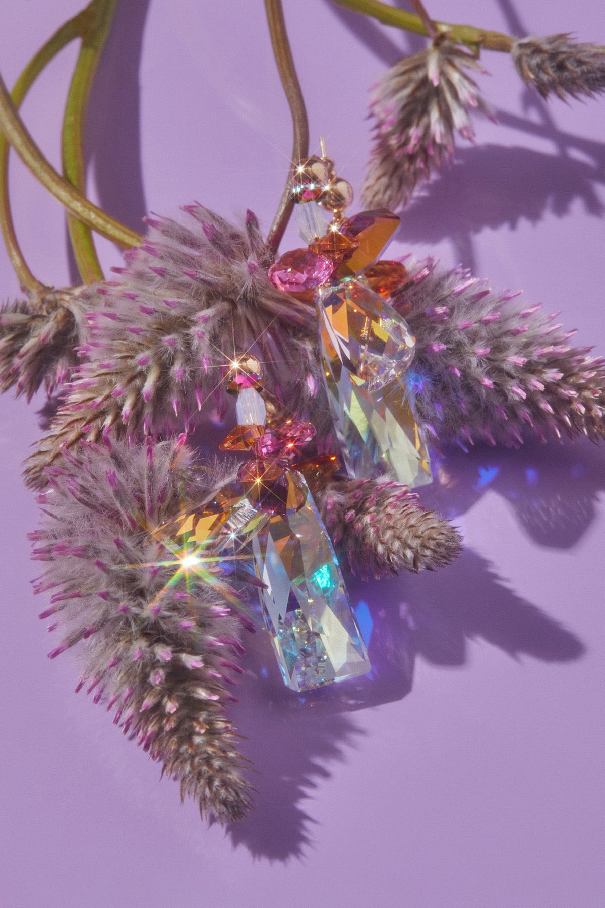 Lantana Earrings No. 2 by Abacus Row Handmade Jewelry