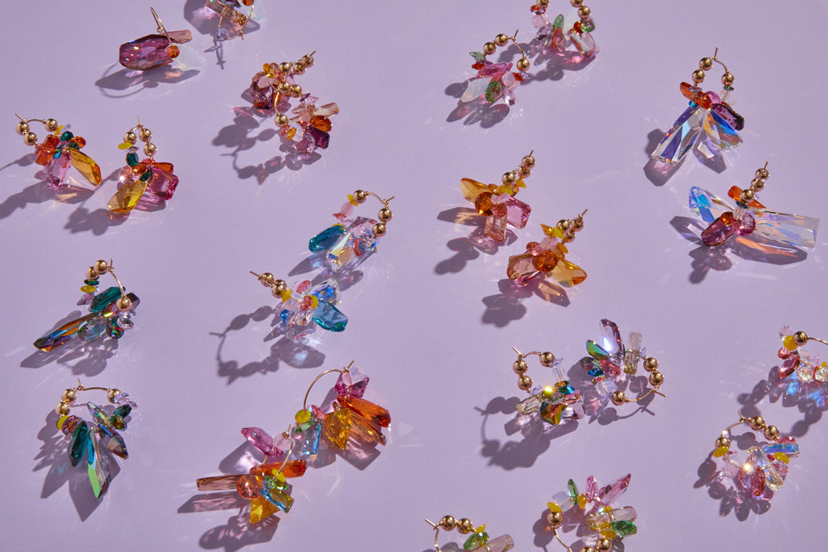 Lantana Earrings No. 2 by Abacus Row Handmade Jewelry