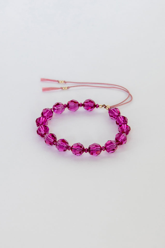 Bougainvillea Moon Sun Bracelet by Abacus Row Handmade Jewelry