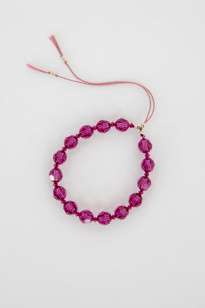 Bougainvillea Moon Sun Bracelet by Abacus Row Handmade Jewelry