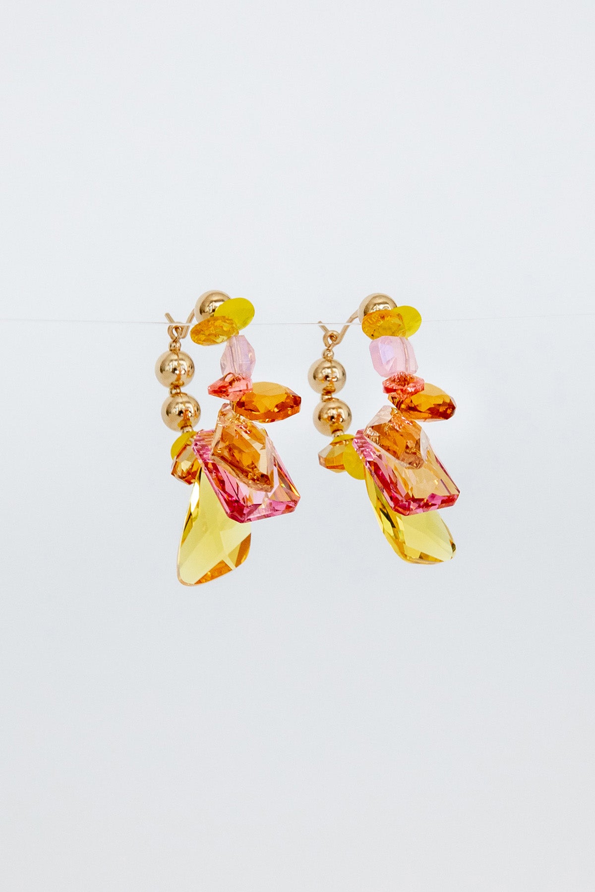 Nasturtium Earrings by Abacus Row Handmade Jewelry