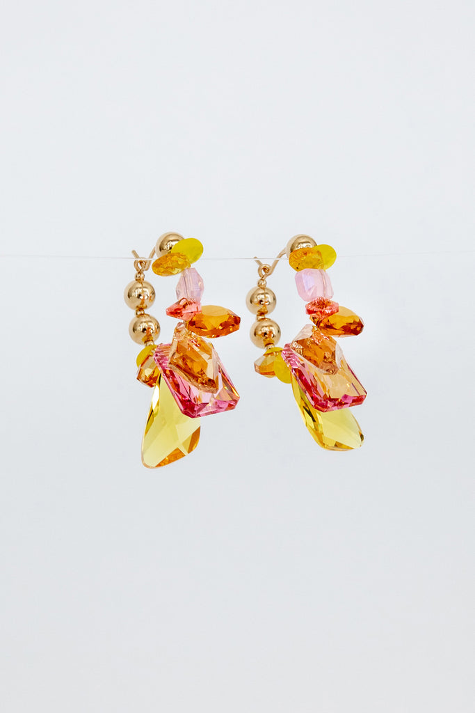 Nasturtium Earrings by Abacus Row Handmade Jewelry