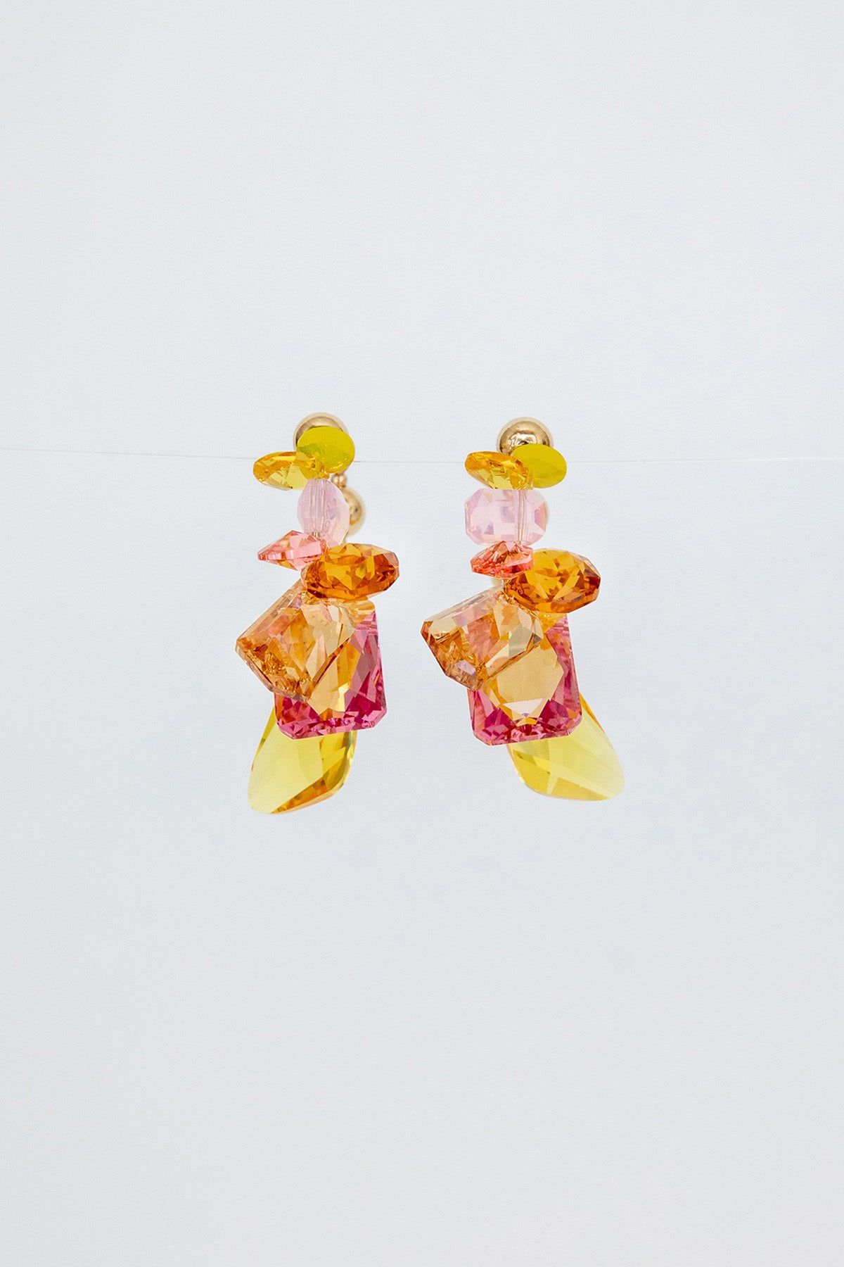 Nasturtium Earrings by Abacus Row Handmade Jewelry