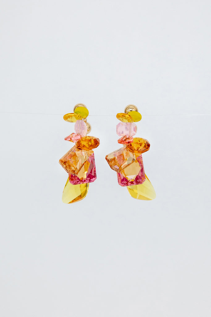 Nasturtium Earrings by Abacus Row Handmade Jewelry