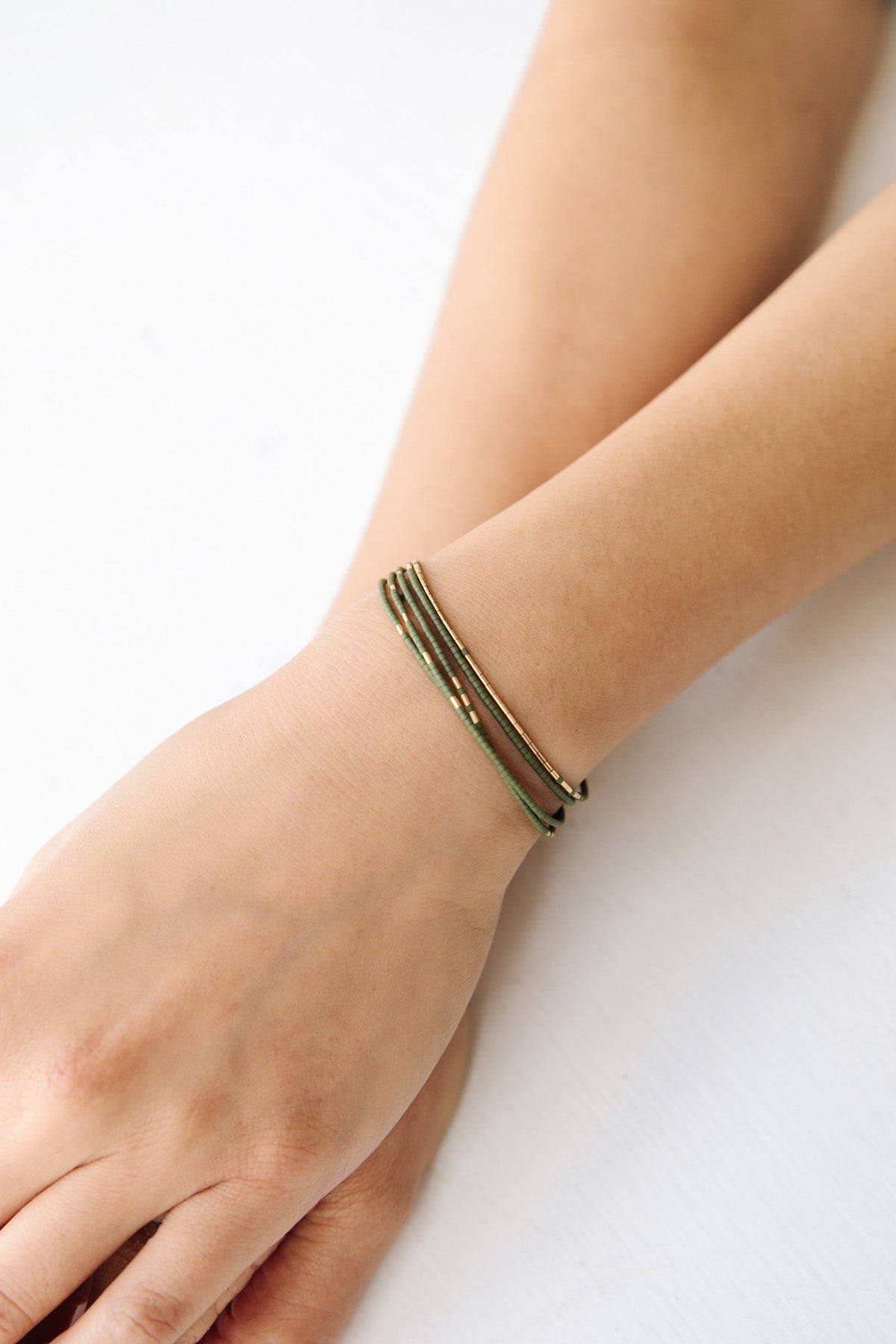 Neso Wrap in Palm by Abacus Row Handmade Jewelry