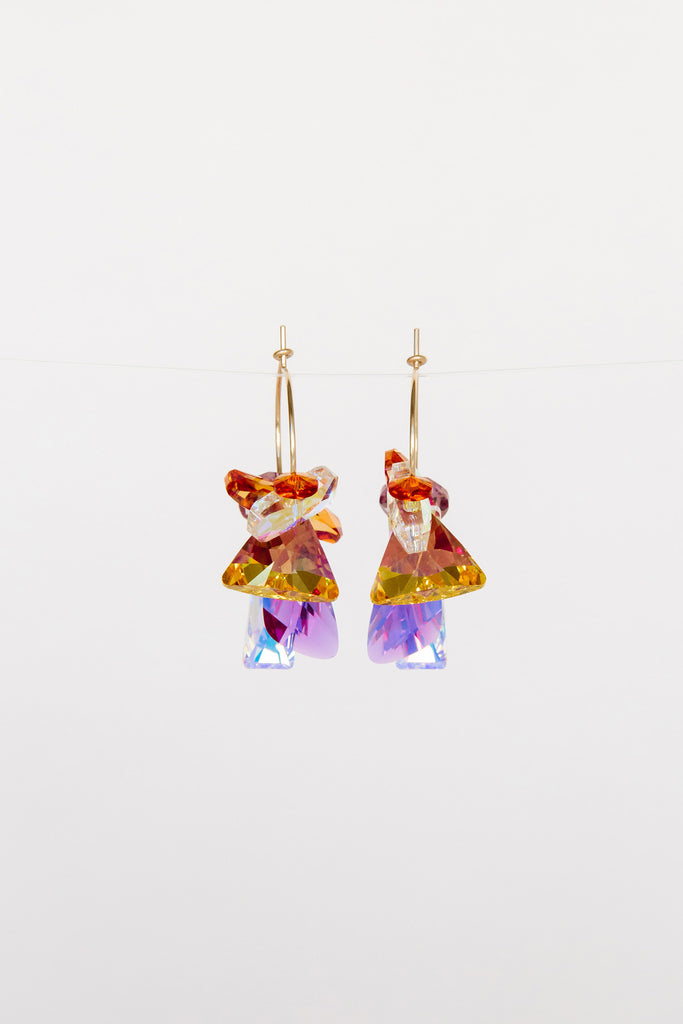 Plumeria Earrings by Abacus Row Handmade Jewelry
