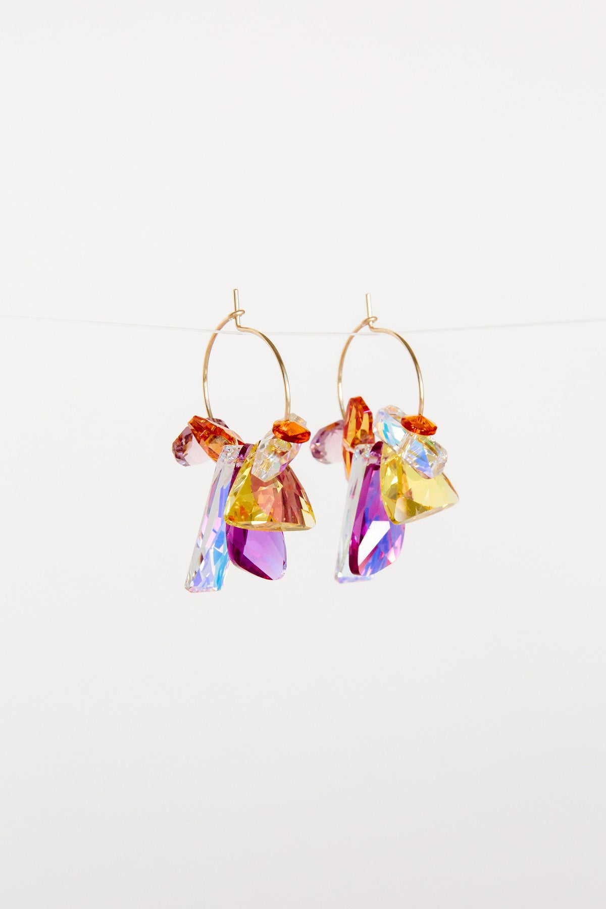 Plumeria Earrings by Abacus Row Handmade Jewelry