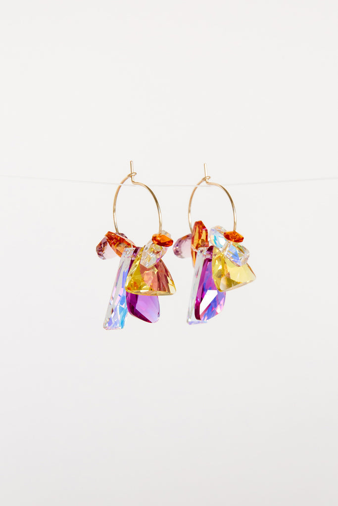 Plumeria Earrings by Abacus Row Handmade Jewelry