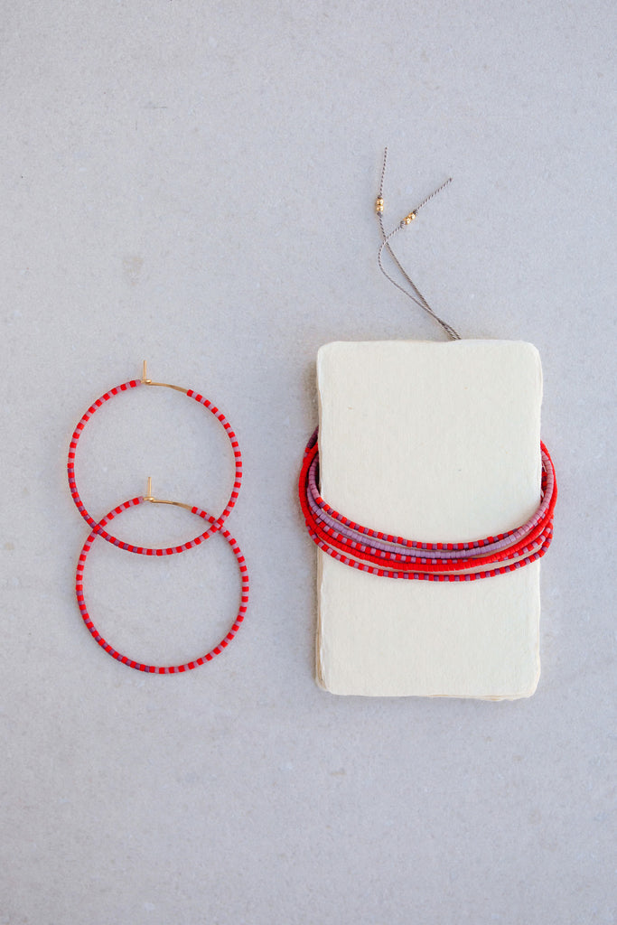 Progressions Large Hoops and Wrap, Annual - Abacus Row Handmade Jewelry