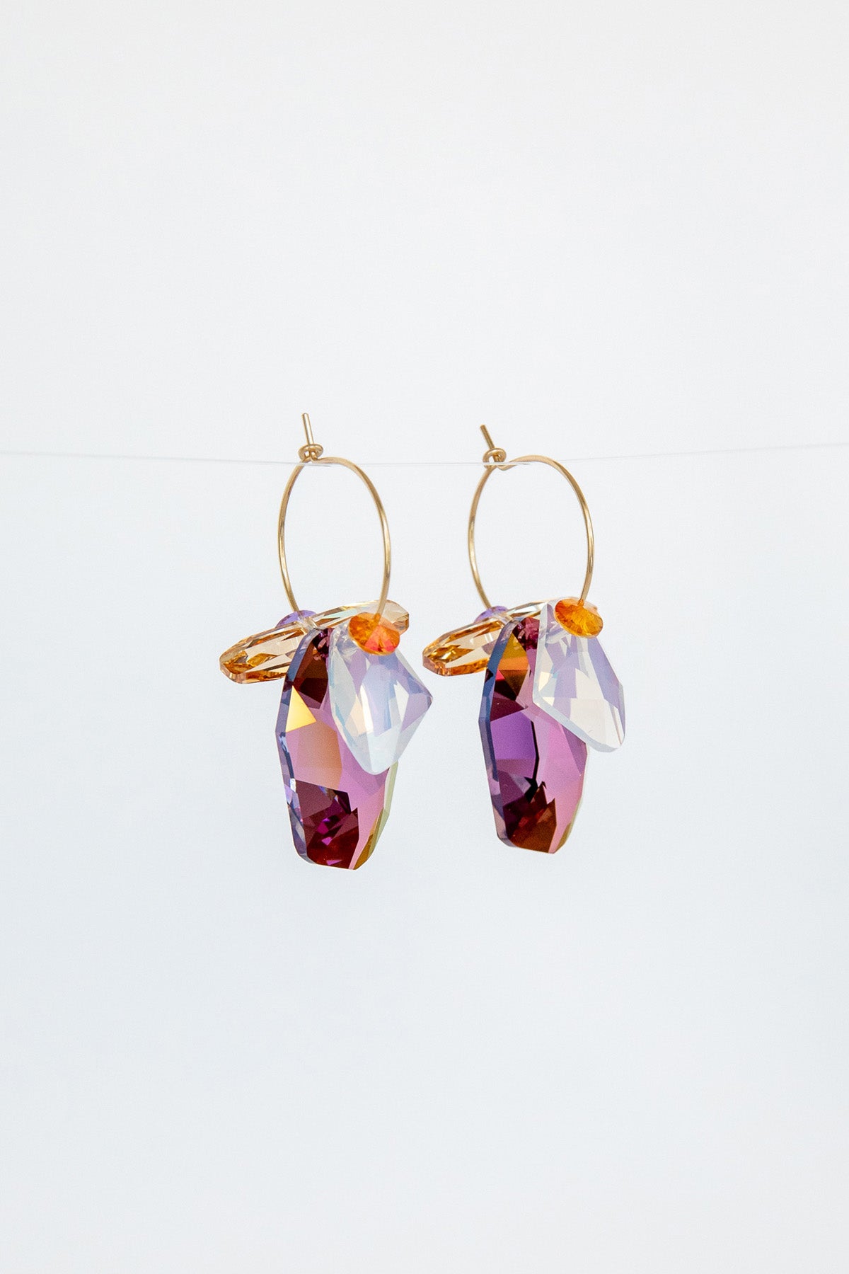 Protea Earrings No. 3 by Abacus Row Handmade Jewelry