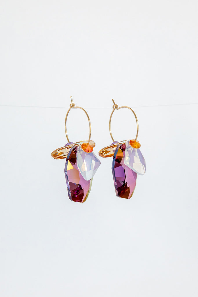 Protea Earrings No. 3 by Abacus Row Handmade Jewelry