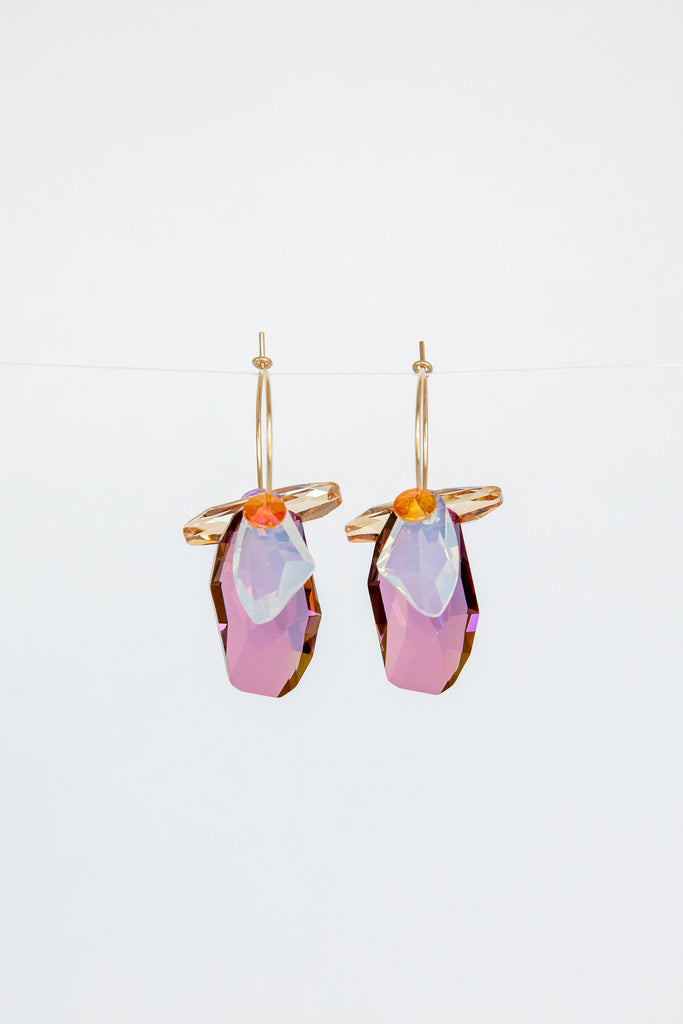 Protea Earrings No. 3 by Abacus Row Handmade Jewelry