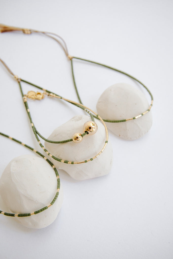 Selene Bracelets in Palm by Abacus Row Handmade Jewelry