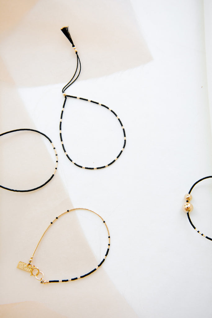 Thebe Bracelet in Ink by Abacus Row Handmade Jewelry