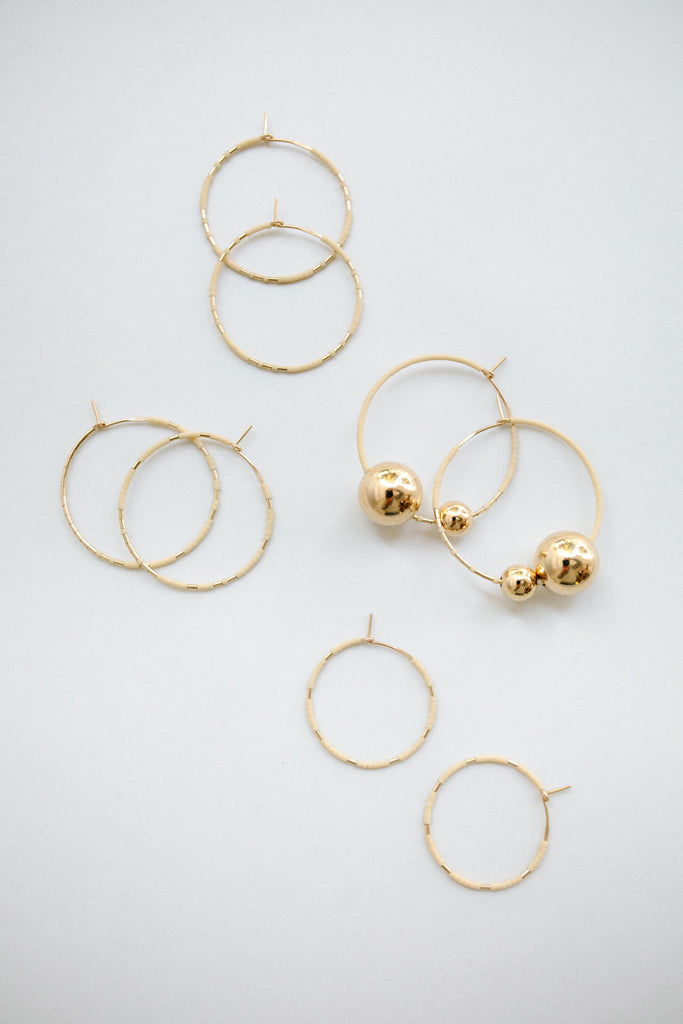Earring Hoops Oyster by Abacus Row Handmade Jewelry