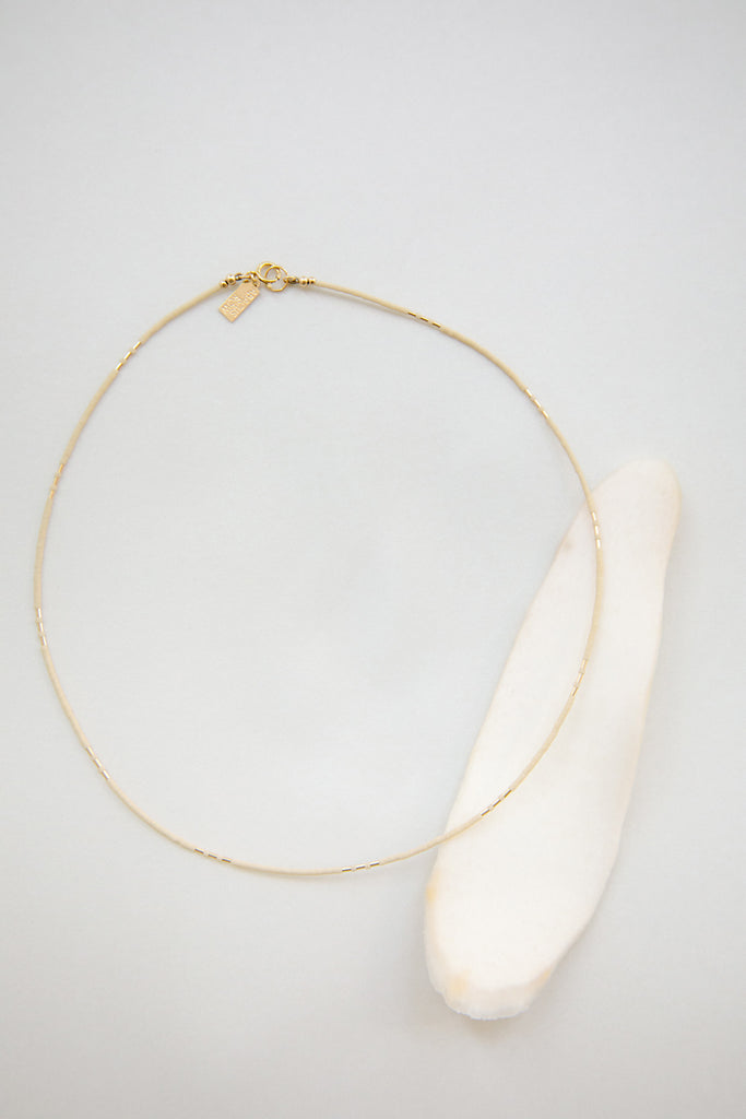 Carme Necklace in Oyster by Abacus Row Handmade Jewelry