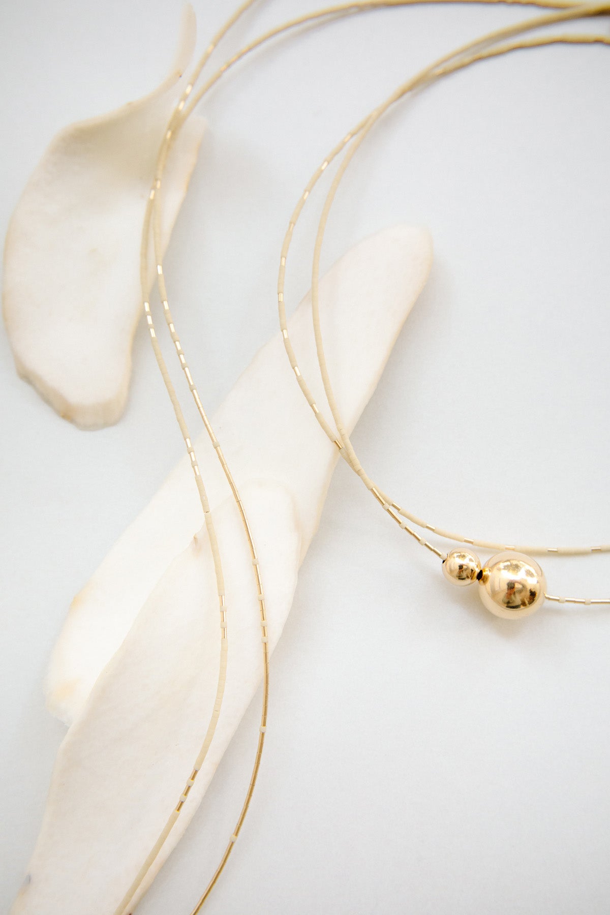 Arche Necklace in Oyster by Abacus Row Handmade Jewelry