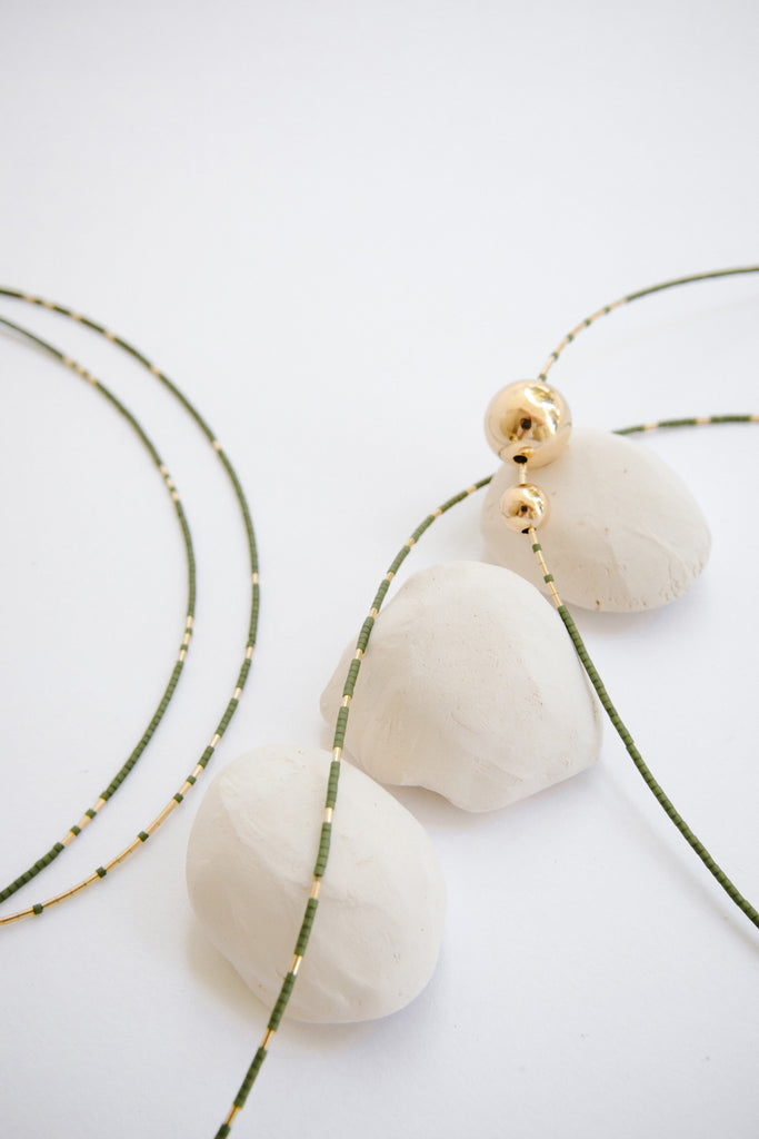 Selene Collection Necklaces in Palm by Abacus Row Handmade Jewelry