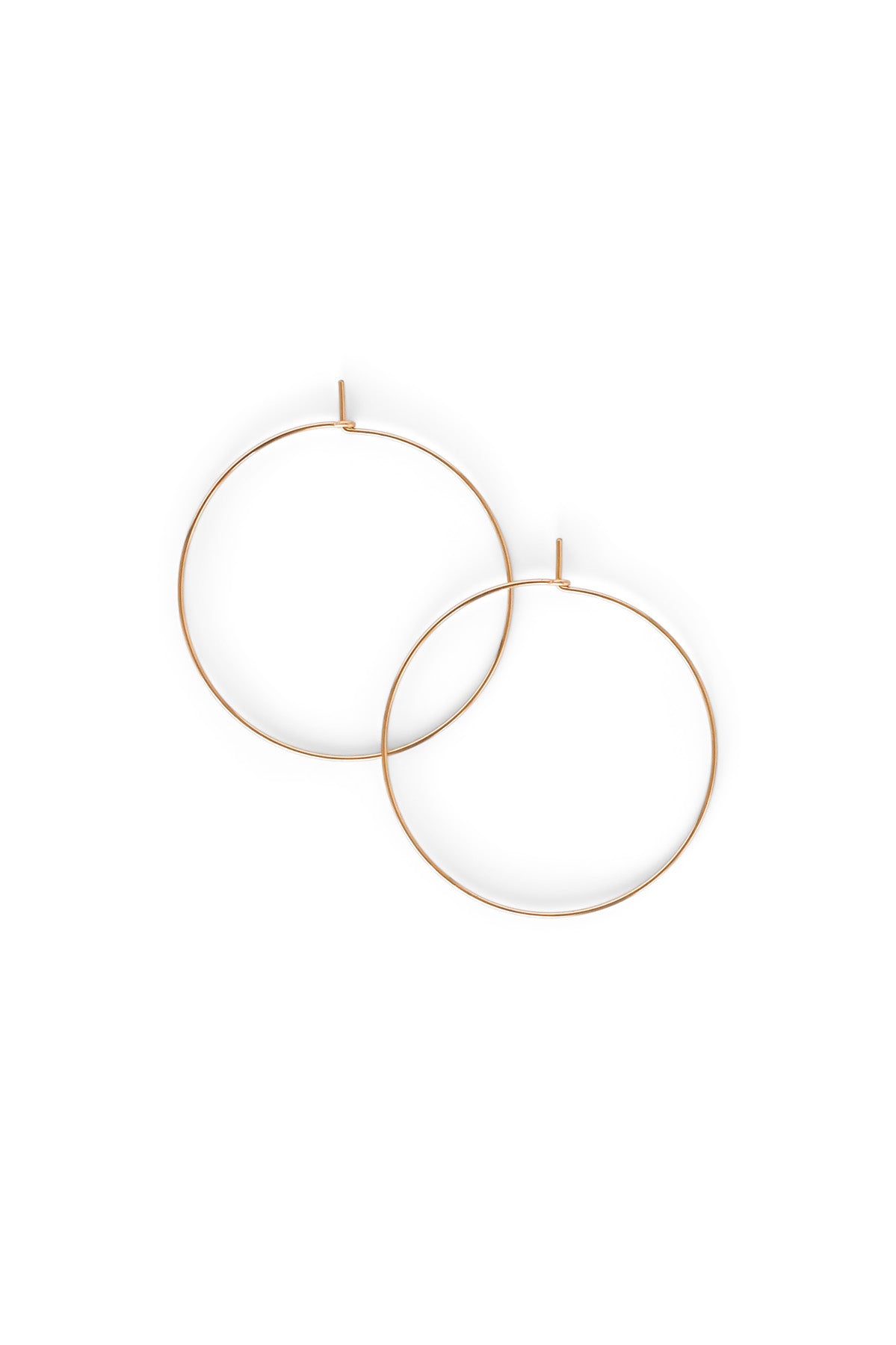 Large Simple Hoop Earrings at Abacus Row Handmade Jewelry