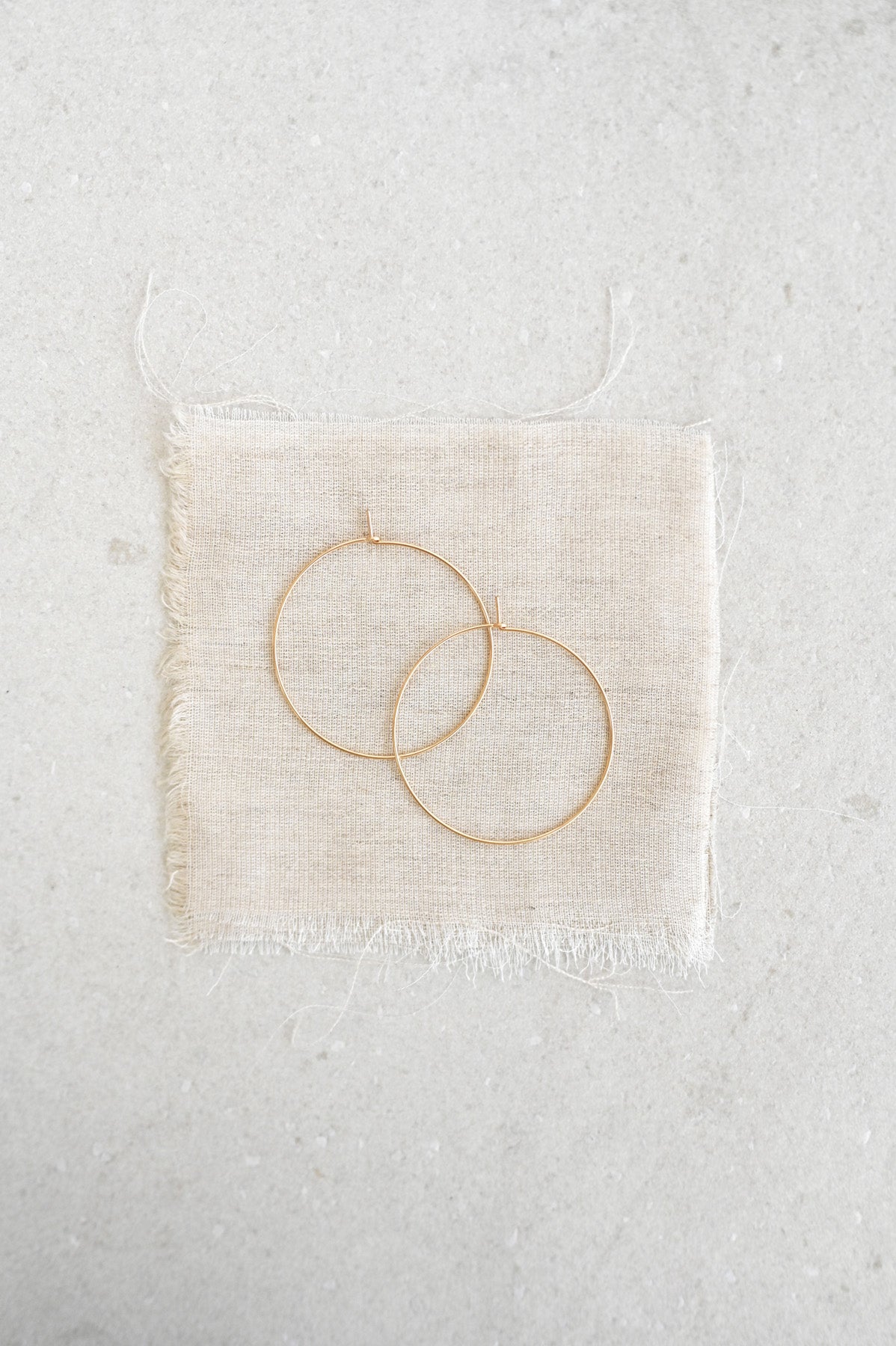Large Simple Hoop Earrings at Abacus Row Handmade Jewelry