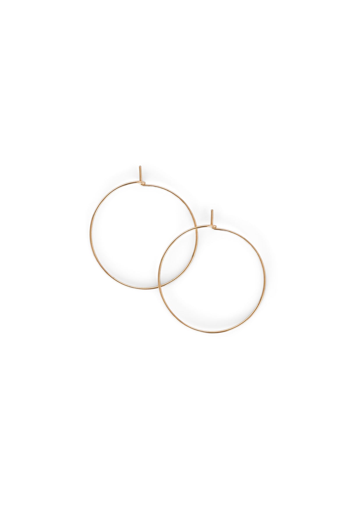 Medium Simple Hoops at Abacus Row Handmade Jewelry