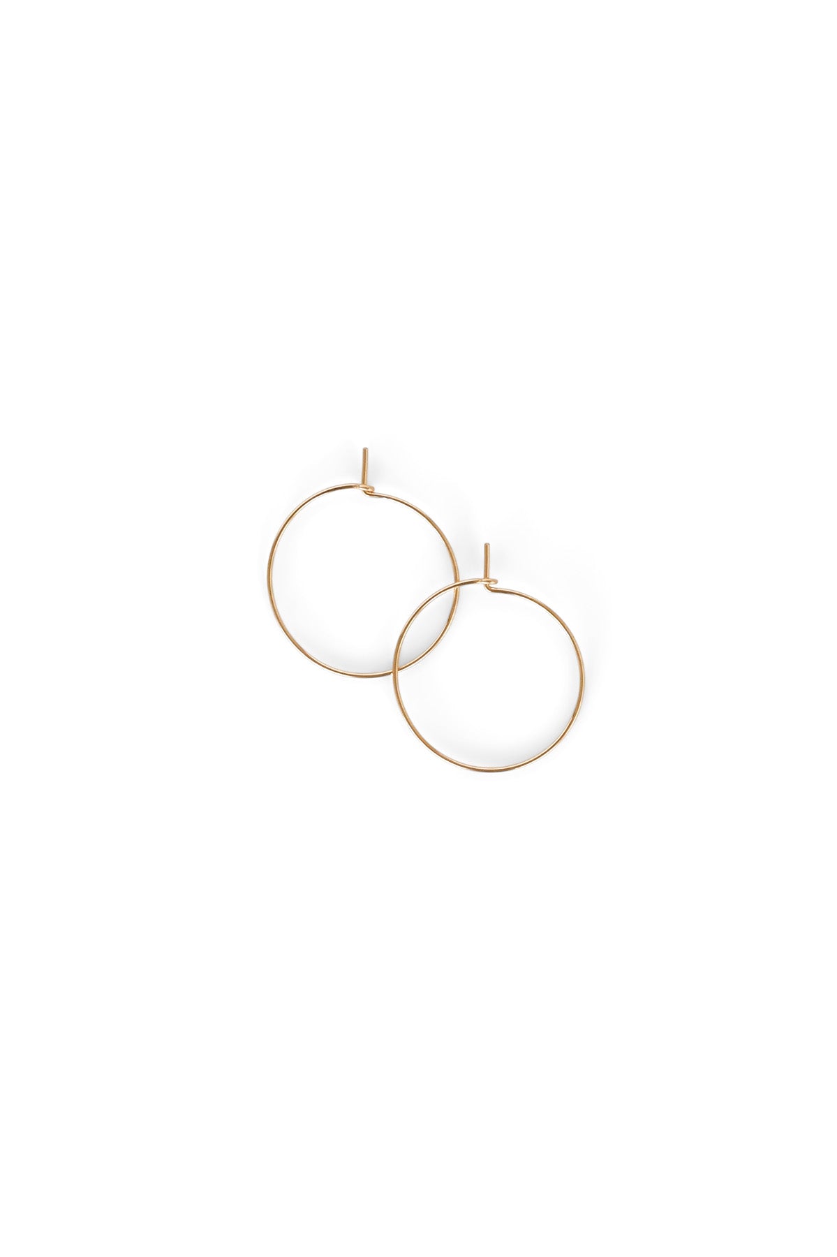 Mini Simple Hoops at Abacus Row Handmade Jewelry