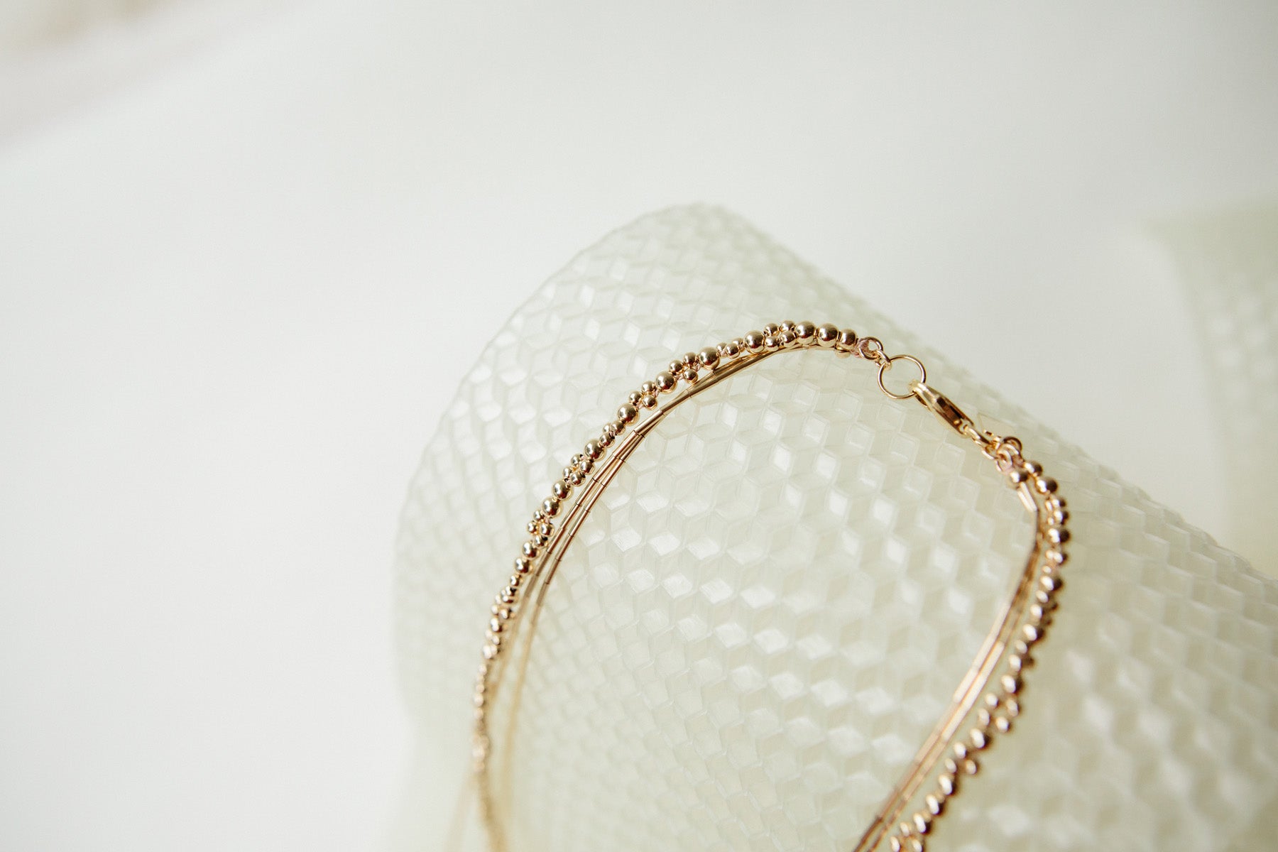 Zeta Necklace clasp detail at Abacus Row Handmade Jewelry