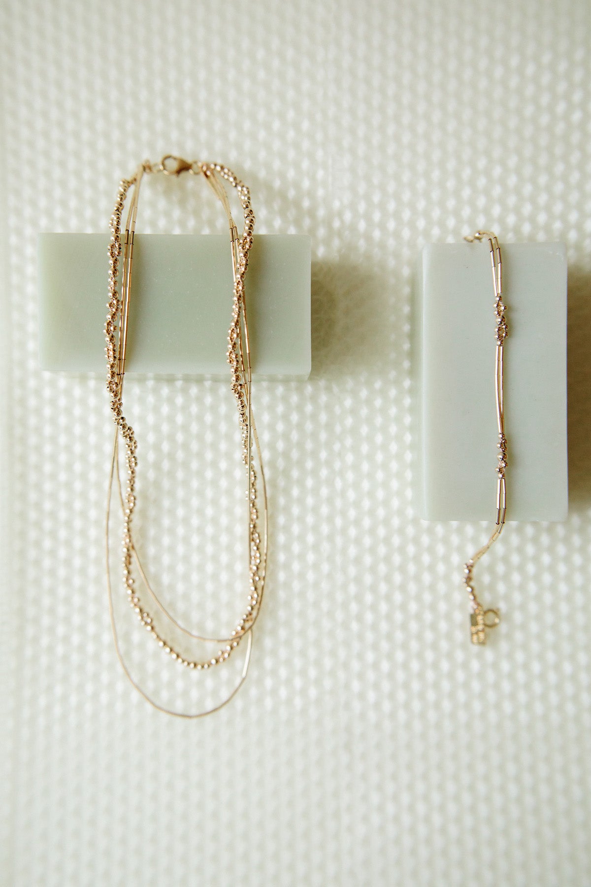 Zeta Necklace and Subra Bracelet by Abacus Row Handmade Jewelry