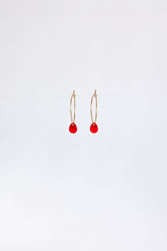 Gladiolus Small Petal Earrings by Abacus Row for Lunar New Year