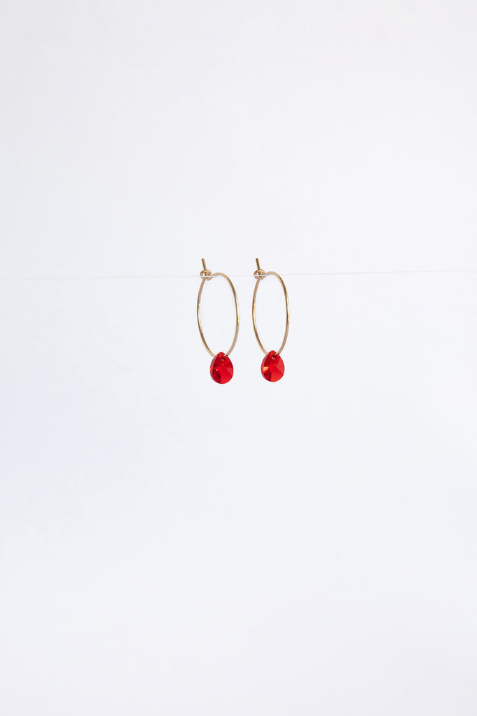 Gladiolus Small Petal Earrings by Abacus Row for Lunar New Year