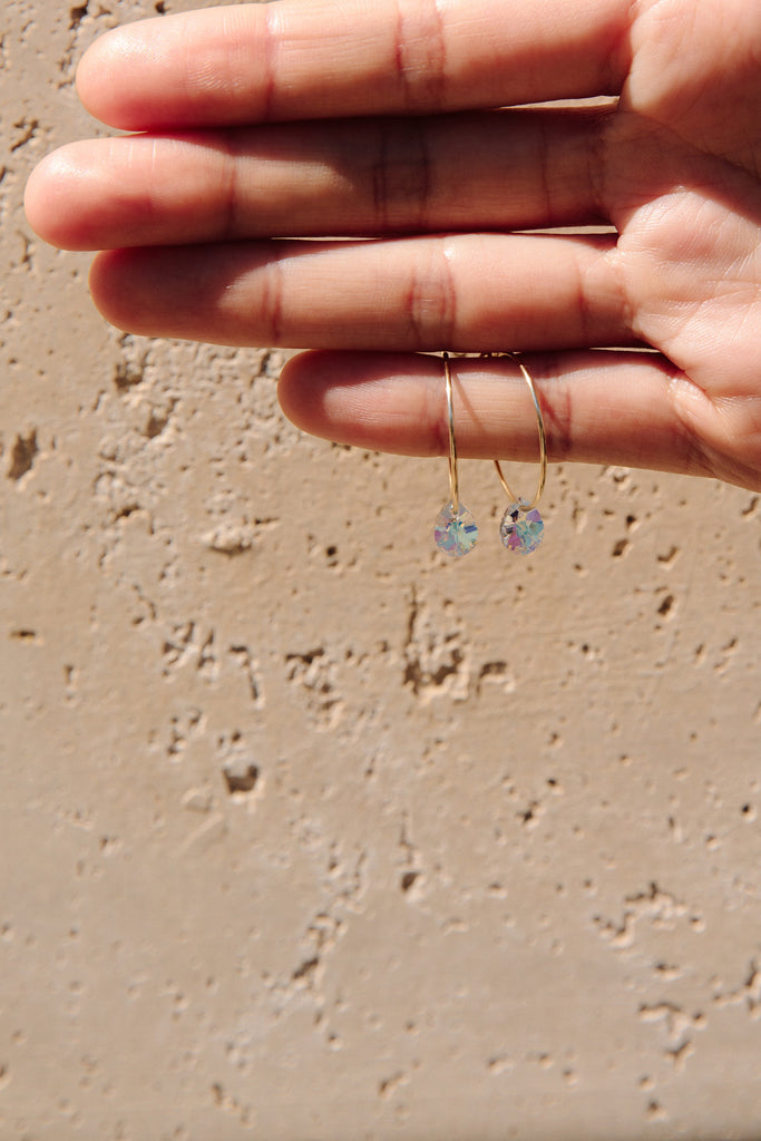 Prism Small Petal Earrings by Abacus Row Handmade Jewelry