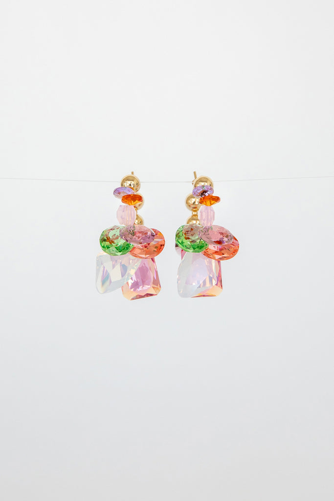 Tea Rose Earrings by Abacus Row Handmade Jewelry